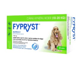 Fypryst 134mg Fipronil Anti-Flea Tick & Lice Spot-On Solution for Medium Dogs (10-20kg)