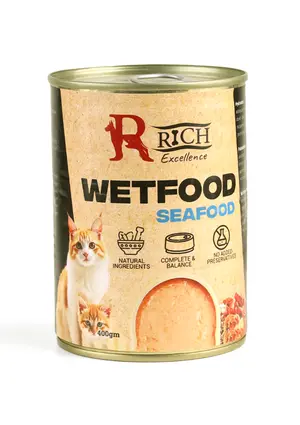 Rich Excellence Wet Cat Food with Seafood 400g