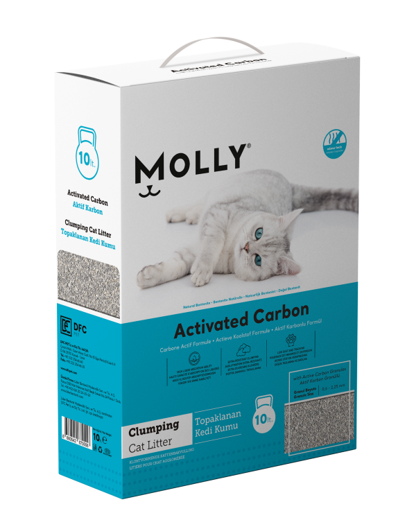 Molly Activated Carbon Clumping Cat Litter 10 L