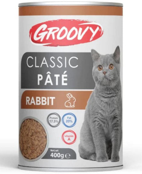 Groovy Classic Cat Pate with Rabbit 400g