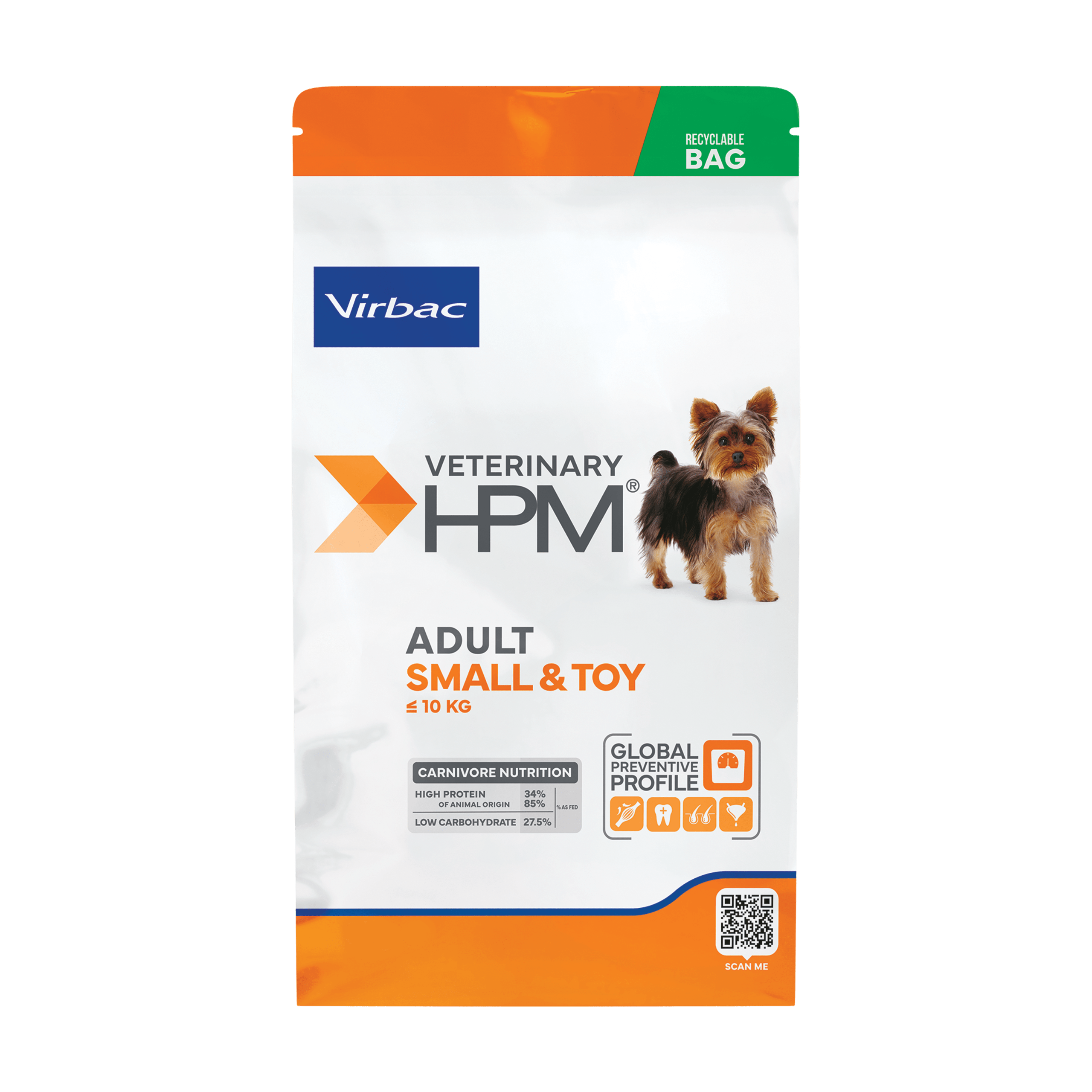 Virbac Dog Dry Food Adult Small & toy - 1.5 kg
