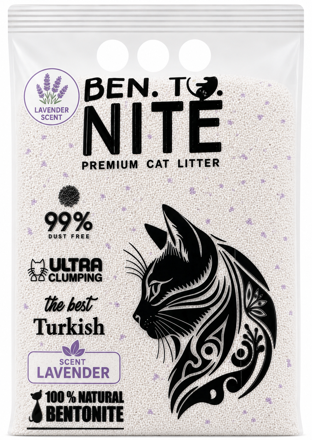 Ben To Nite cat litter lavender Scented 5L
