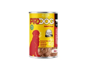 Dog Wet Food Beef Gravy Chunks 415G Adult - Pro Dog