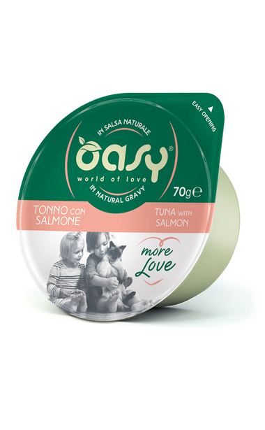 Oasy Wet Food for Adult Cats Tuna with Salmon 70 g