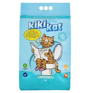 Kiki Kat White Bentonite Clumping Cat Litter Mountain Fresh 10 L