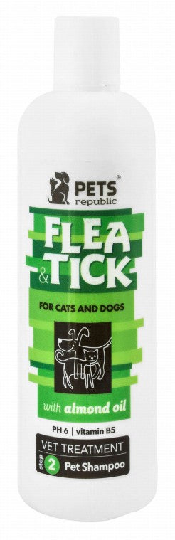 Pets Republic Eco-Friendly Step 2 Flea & Tick Shampoo with Almond Oil for Pets (12+ Weeks) - DEA free MEA free alcohol free Parabens free500 ml
