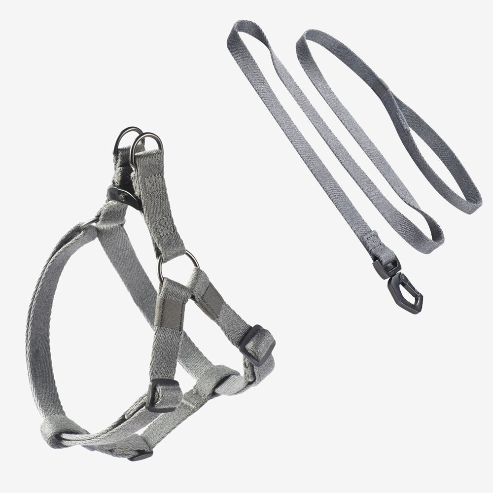 DOGNESS Earth Harness M + Leash M/L