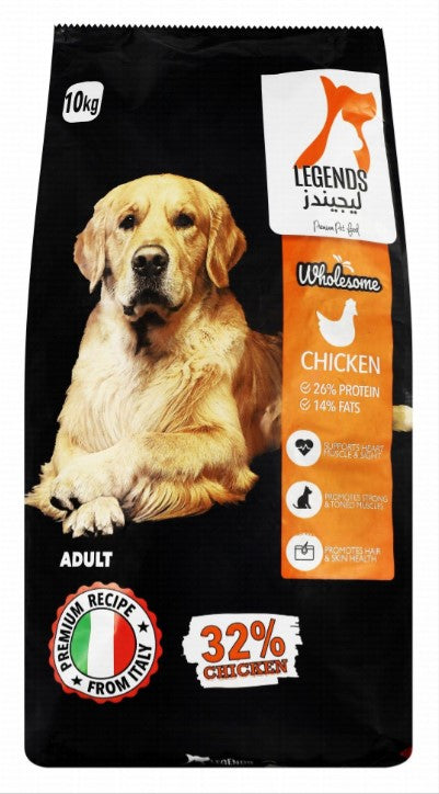 Legends Dry Food with Chicken for Adult Dogs 10KG