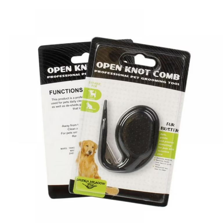 open knot comb pet grooming tool