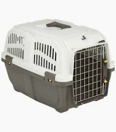 Skudo IATA 1 Gray & White Pet Carrier Crate (48x31.5x31mm)