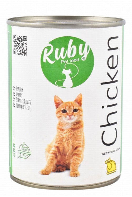 Ruby Wet Cat Food with Chicken 400 gm