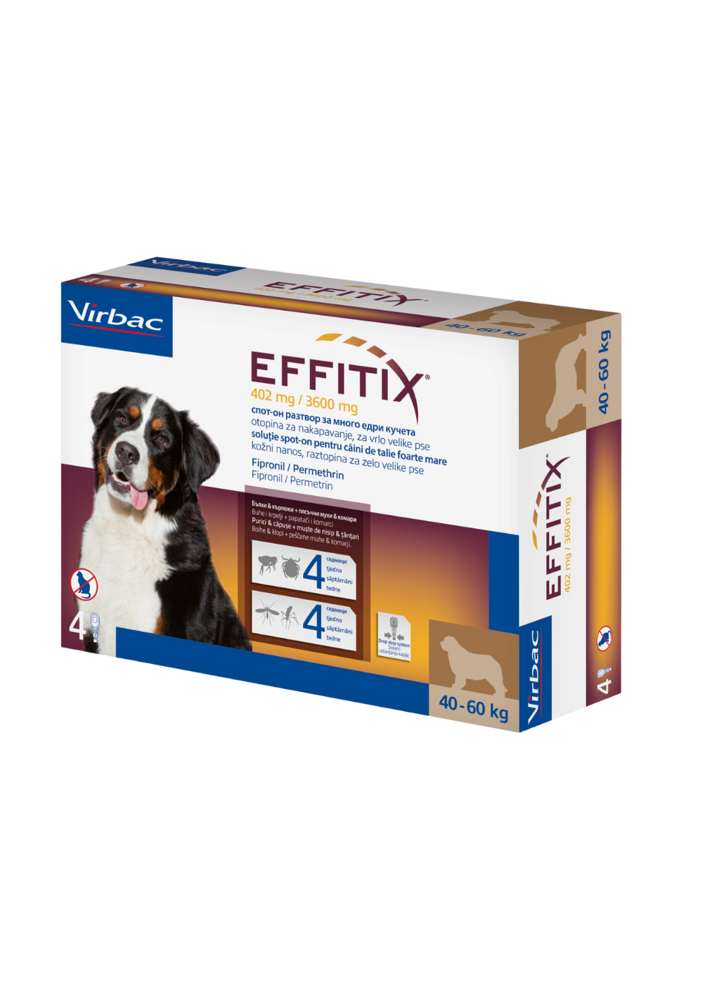 Virbac EFFITIX Spot on for Very Large Dogs 40-60 kg