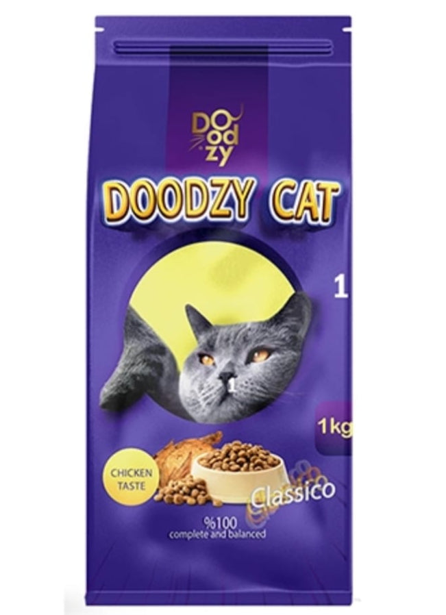 Doodzy Classico Dry Cat Food with Chicken 1kg