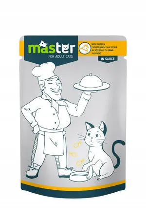 Master Wet Food with Chicken in sauce for Adult Cats 80G
