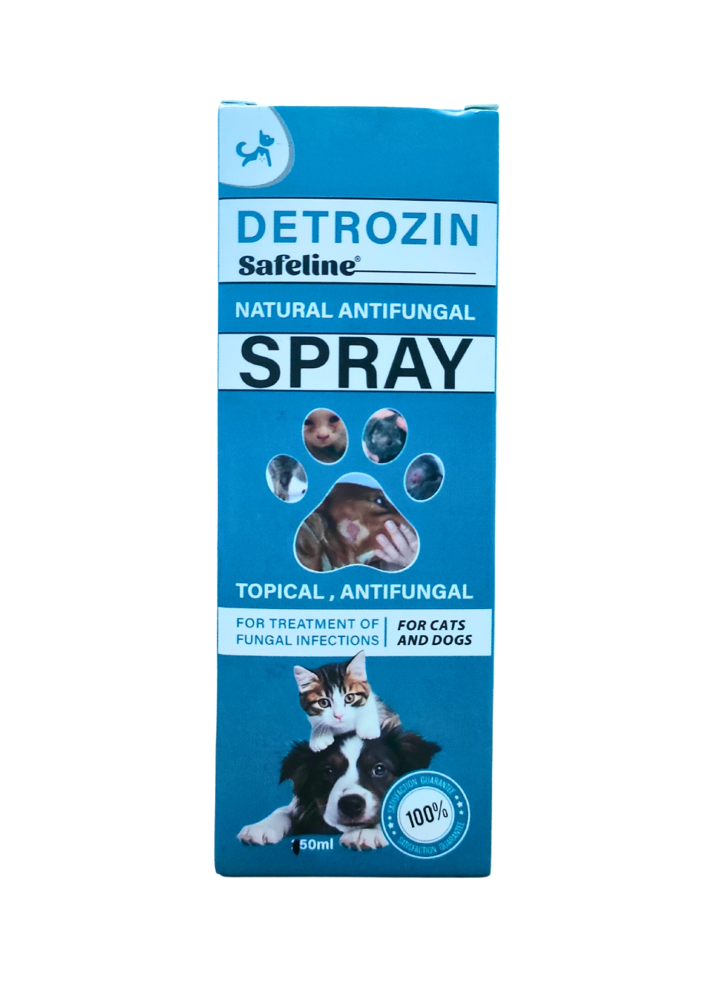 Safeline Detrozin Natural Antifungal For Cats & Dogs 50ML