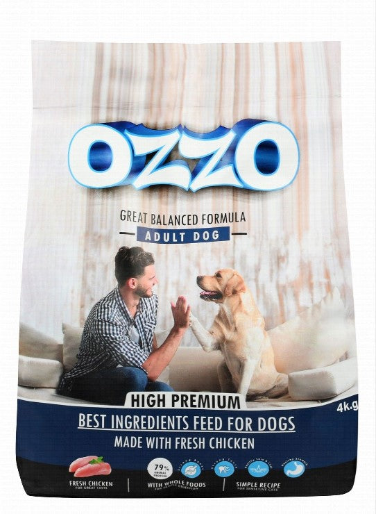 Ozzo Dry Food with Chicken for Sensitive Adult Dogs 4kg