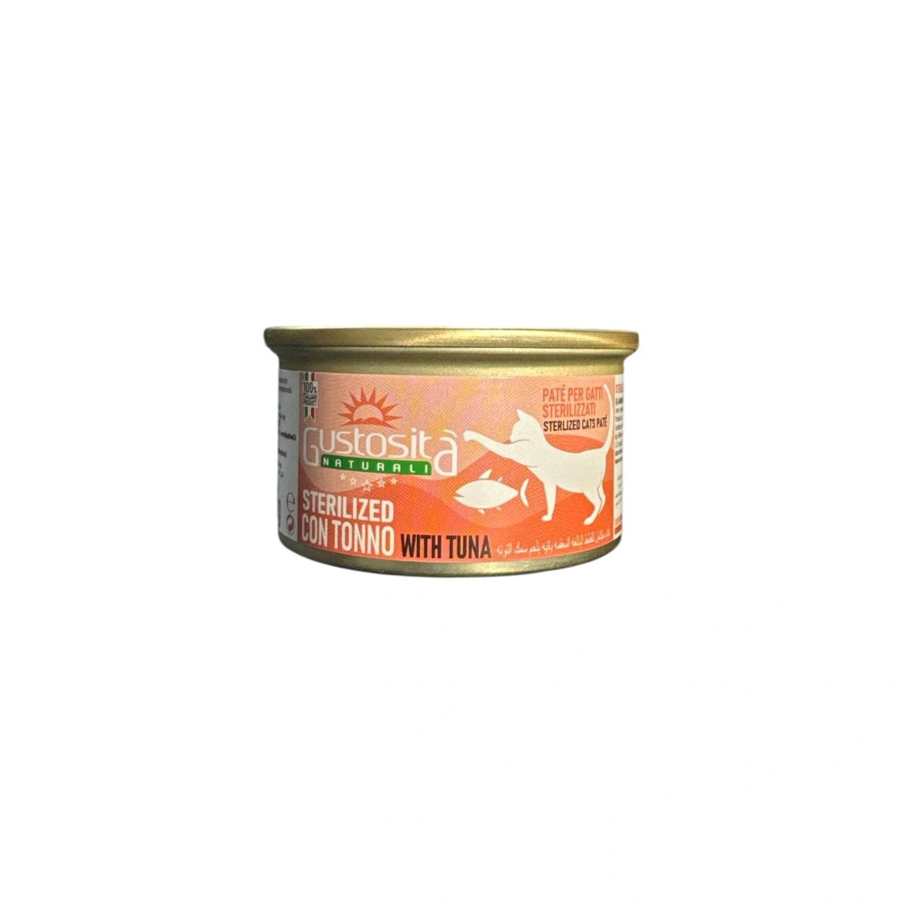 Gustosita wet pate with tuna for sterilized cats 85g