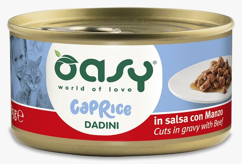 Oasy Cat Wet Food Beef Gravy - Can 85 gm
