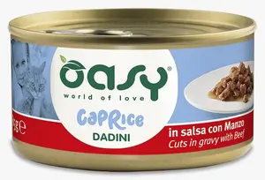 Oasy Cat Wet Food Beef Gravy - Can 85 gm