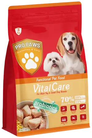 PROPAWS Vital Care Dry Food For Adult Toy and Small Dogs Breeds 3 kg