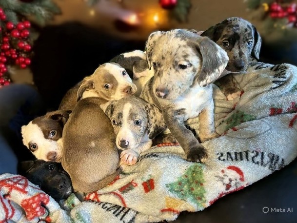 Doxie-Pitbull (pitweenie)puppies 