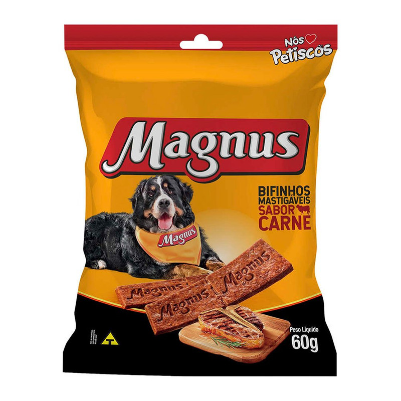 Magnus Bifinhos Cães Sabor Carne - 60 gramas