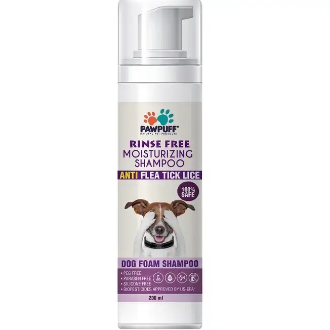 PAW PUFF Dog Foam Rinse-Free Shampoo