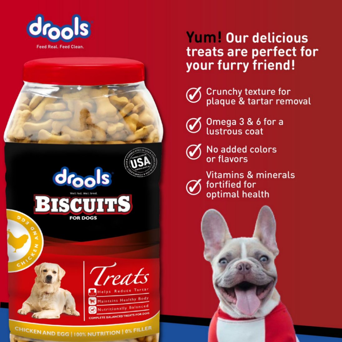 Drools Biscuit Chicken & Egg for Dog