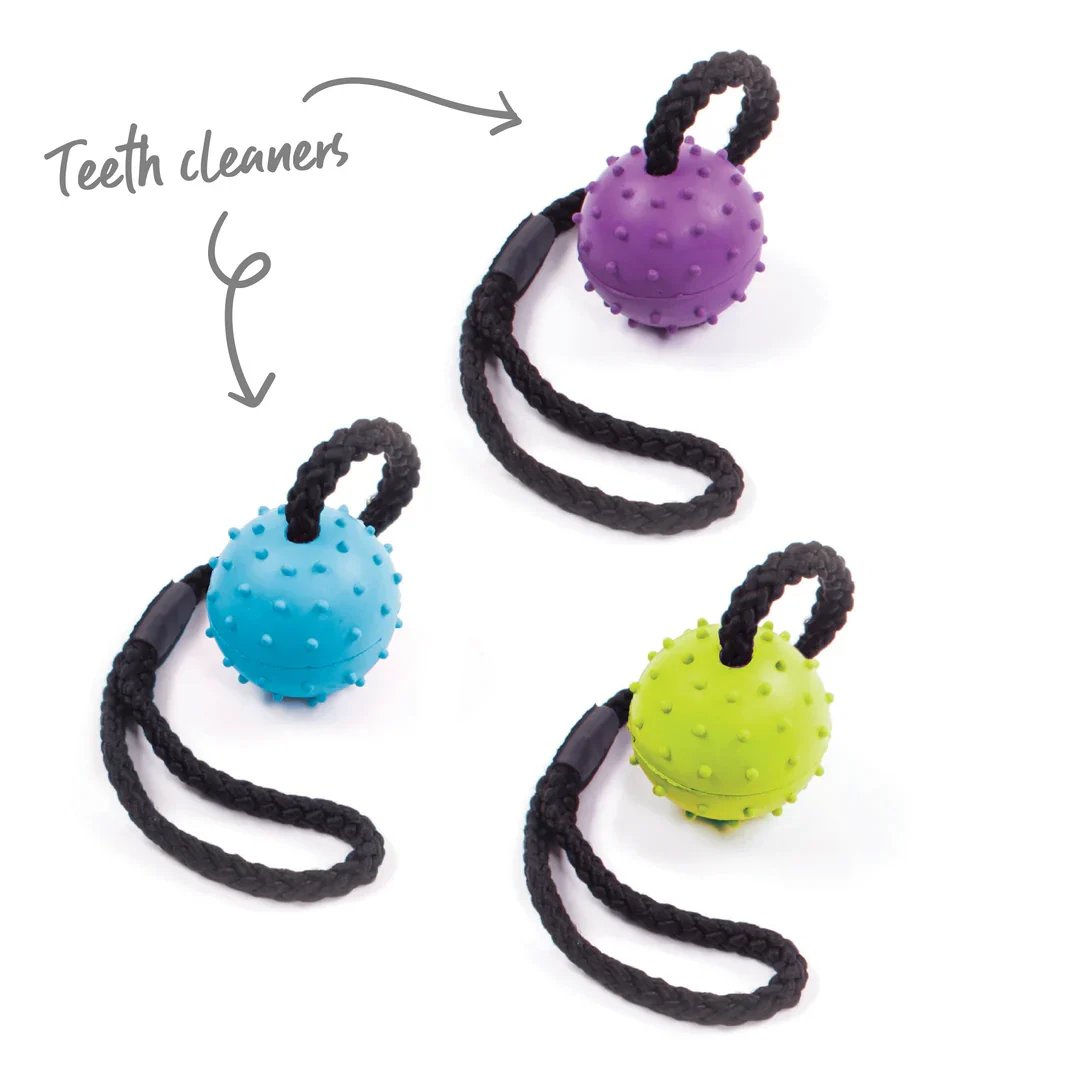 Studded Ball + Rope (Size M - 2.25"")