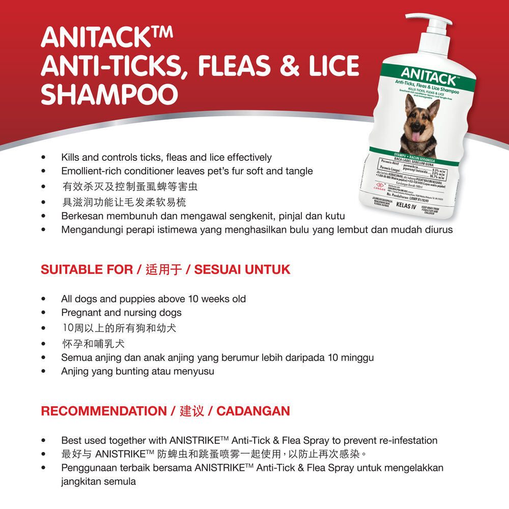 Preview of CANAAN Ticks, Fleas & Lice Combo Buster For Dogs