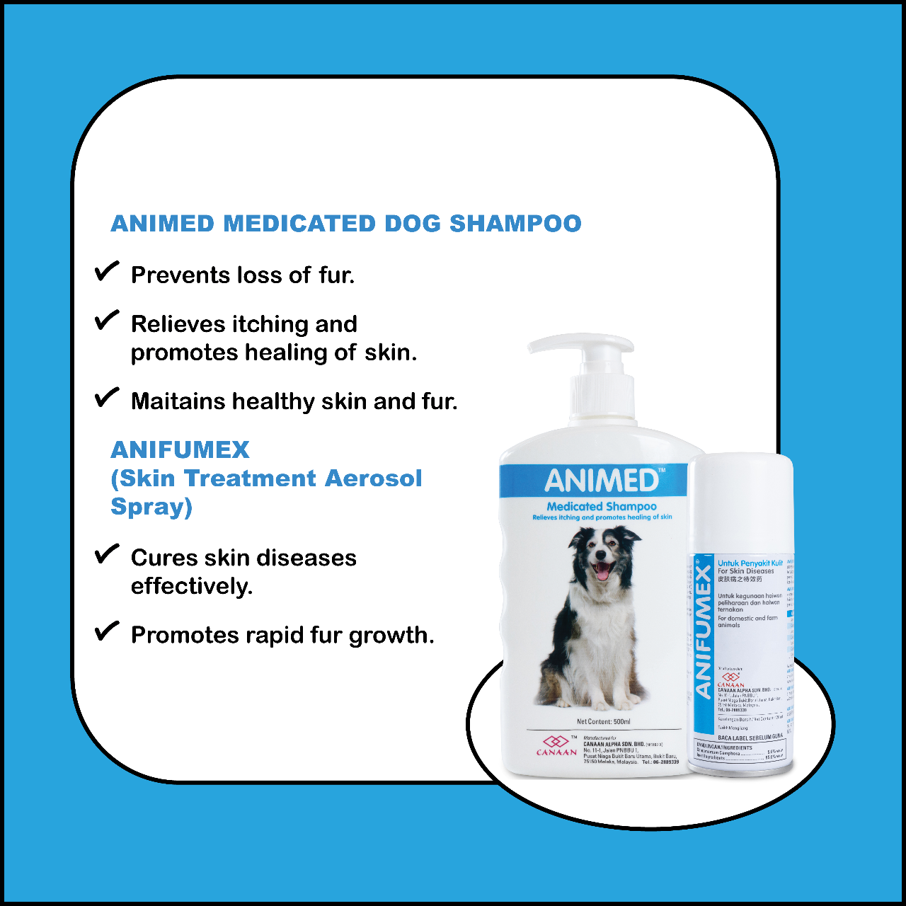 Preview of CANAAN Sensitive Skin Shampoo + Spray Combo for Dogs & Cats 