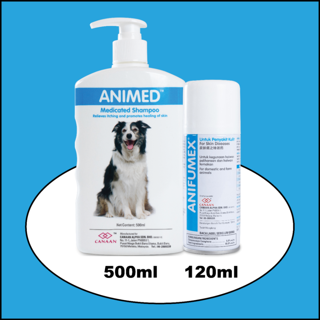 Preview of CANAAN Sensitive Skin Shampoo + Spray Combo for Dogs & Cats 