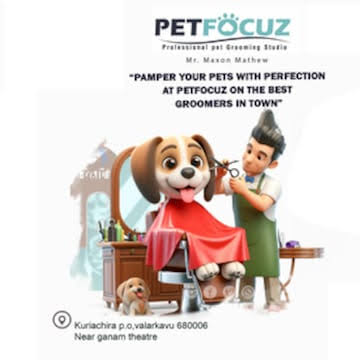 PETFOCUZ Professional Pet grooming studio Trissur 