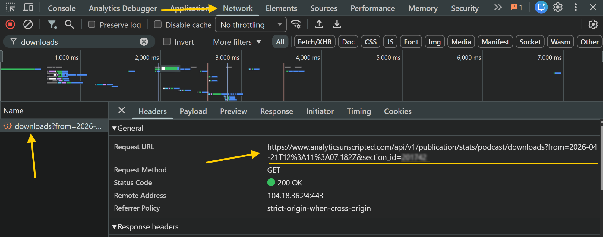 Substack download API