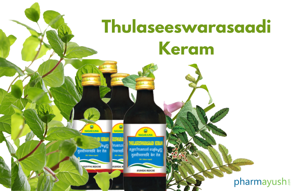Thulaseeswarasaadi Keram for cough and cold, respiratory conjestion. Head ache