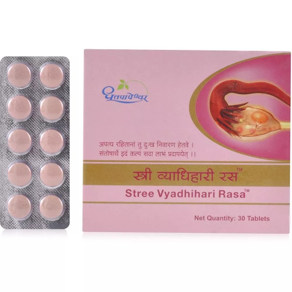 Dhootapapeshwar Stree Vyadhihari Rasa, 30 Tablets