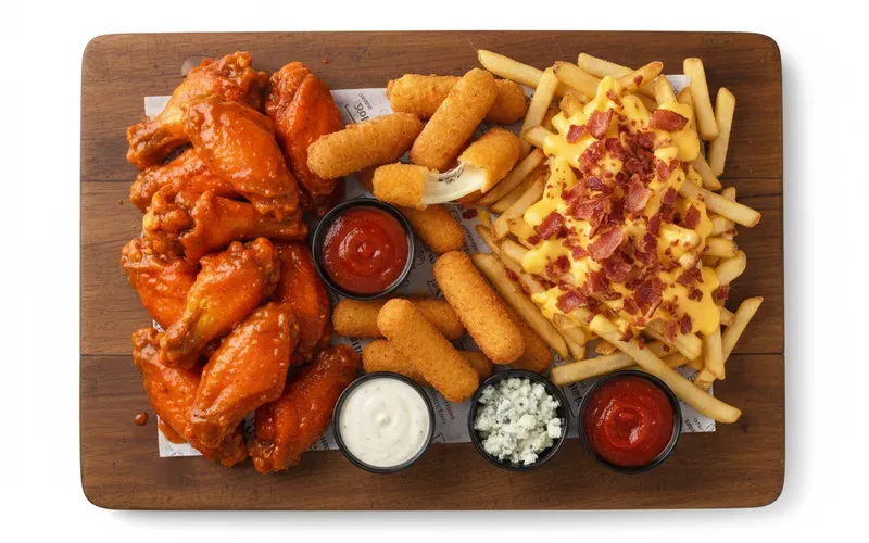 Tailgate party spread