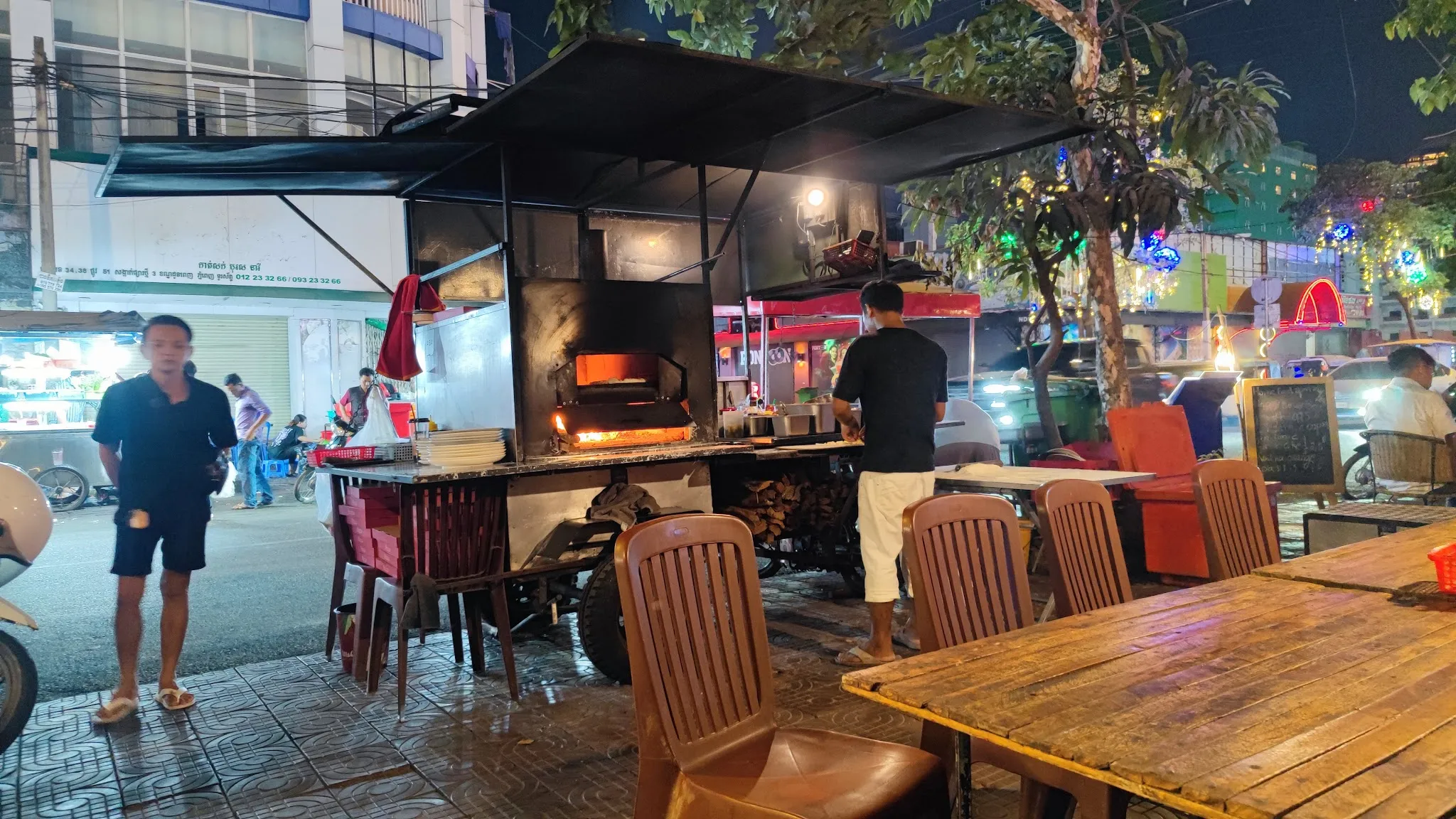 Streetza Wood Fired Pizza on Rue Pasteur — street-cart Neapolitan pies until five in the morning