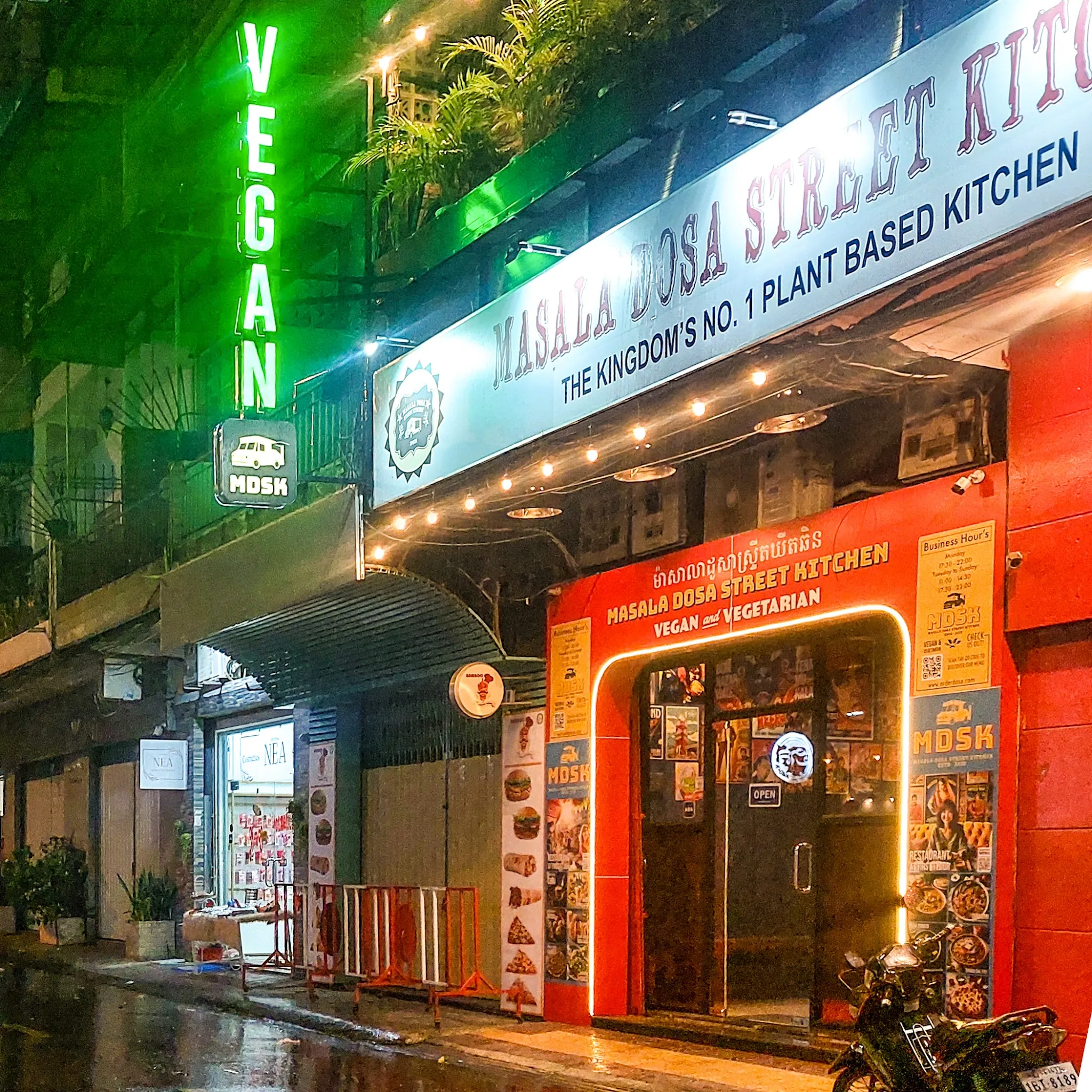 Masala Dosa Street Kitchen, a women-owned South Indian dosa kitchen on Sothearos Boulevard