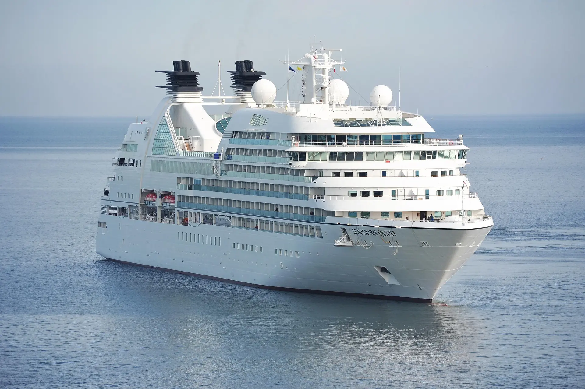 Luxury cruise ship ocean voyage