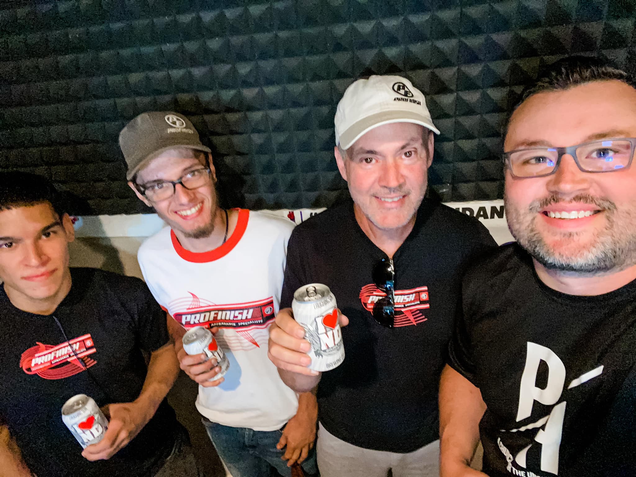 Shane Farland and the ProFinish Collision and Paint crew with The Monster Marketer