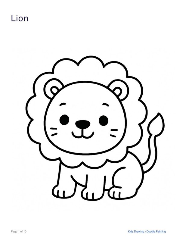 Lion coloring page