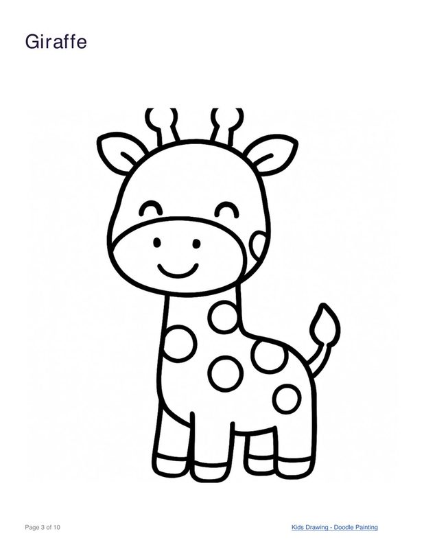 Giraffe coloring page
