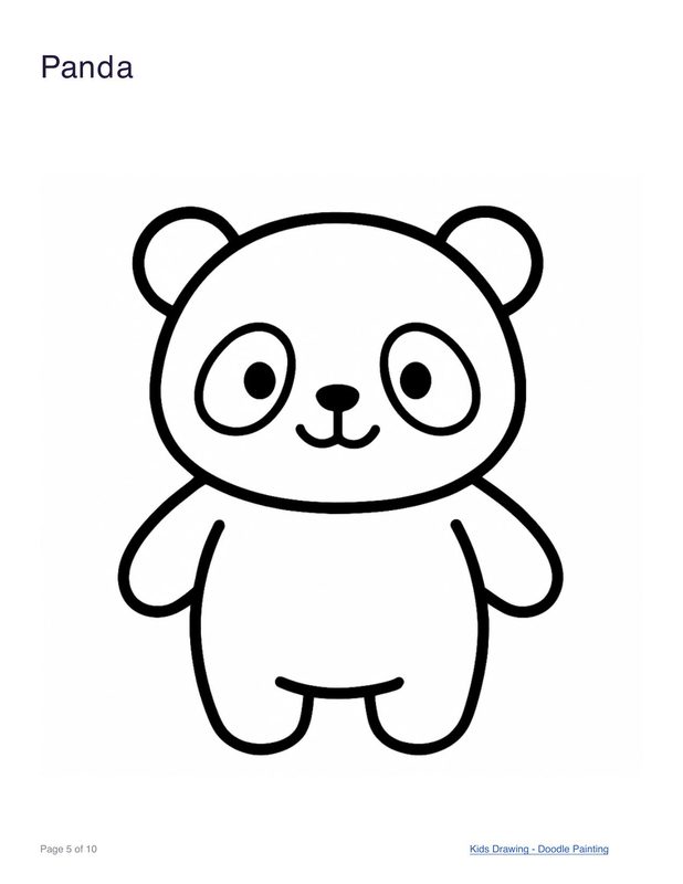 Panda coloring page