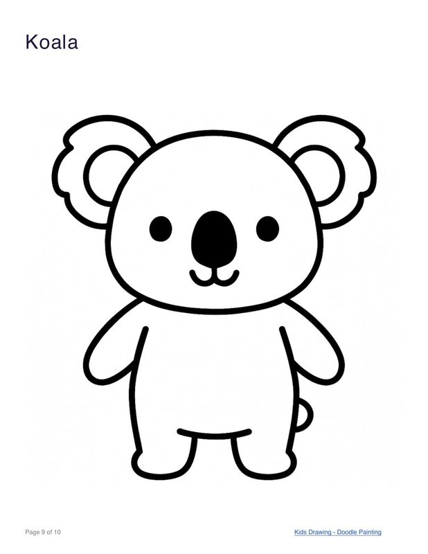 Koala coloring page