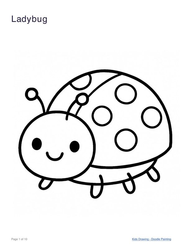 Ladybug coloring page