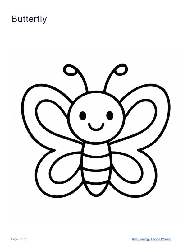 Butterfly coloring page