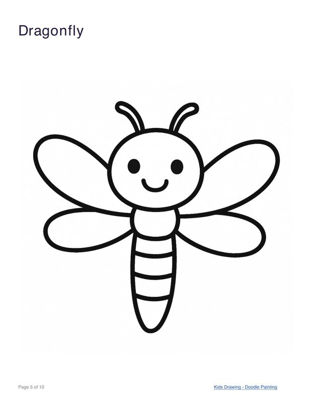 Dragonfly coloring page
