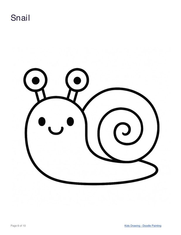 Snail coloring page
