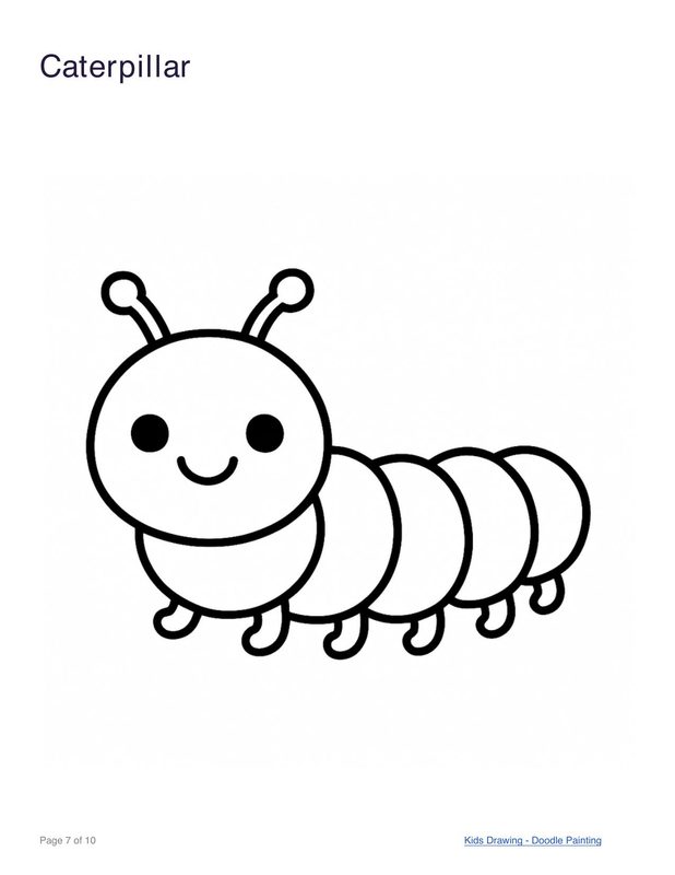 Caterpillar coloring page